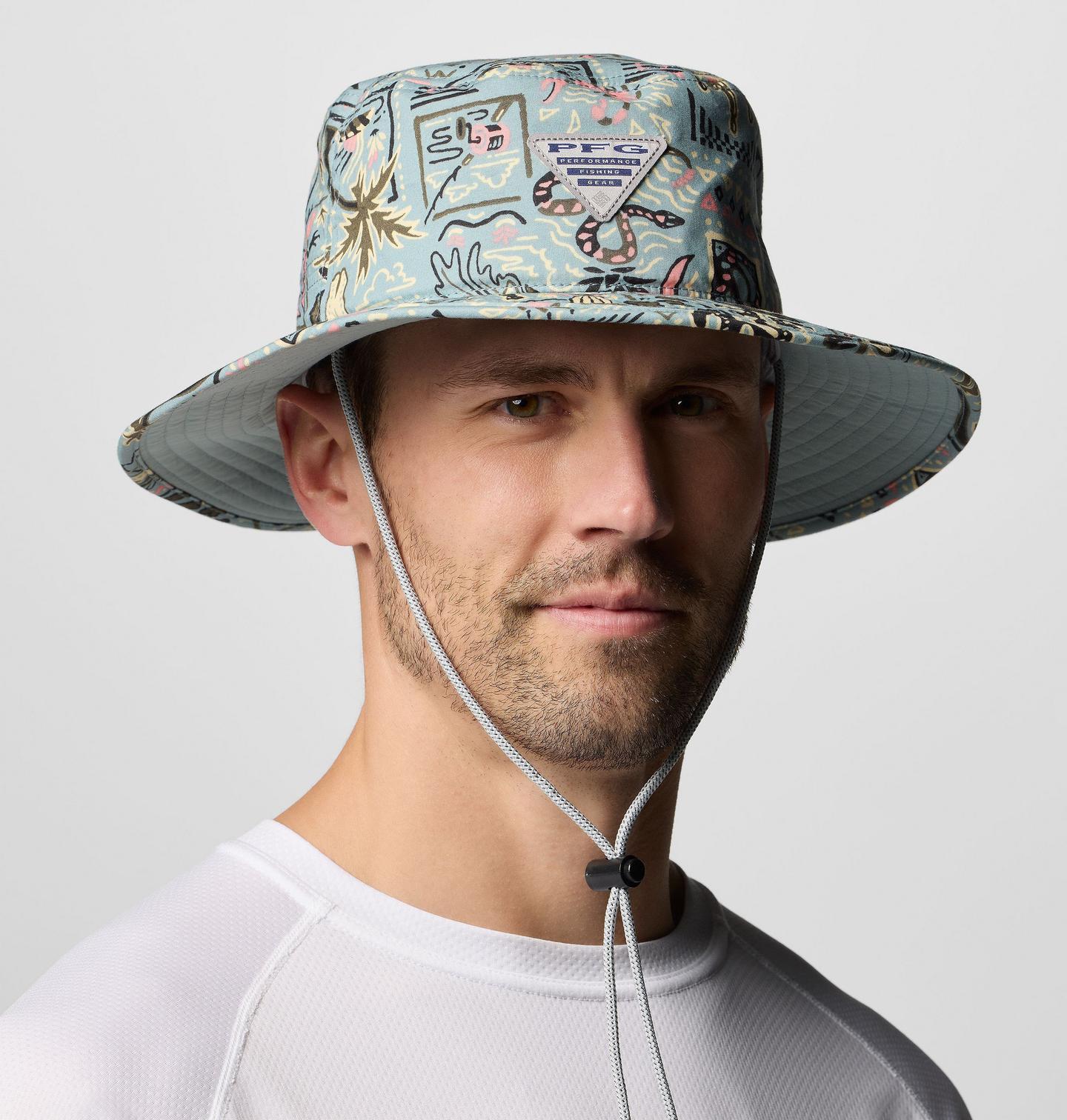 Головной убор Columbia Wild Cast Booney Hat, цвет: Синий — фото 3