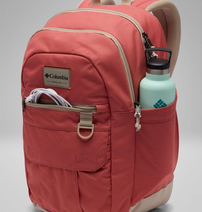 Unisex Buxton Unisex 26L Backpack, Color: Washed Red, Ancient Fossil, image 9