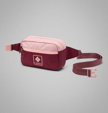 Unisex Trail Traveller Hip Pack, Color: Rich Wine, Eraser Pink, image 1