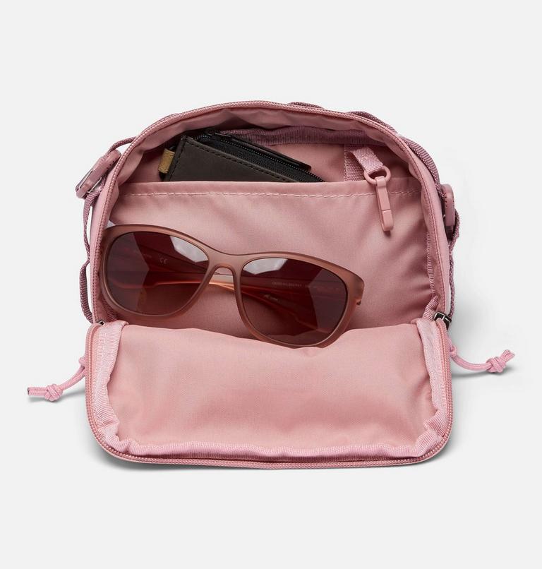 Unisex Trail Traveller Crossbody Bag, Color: Eraser Pink, Fig, Lemon Wash, image 7
