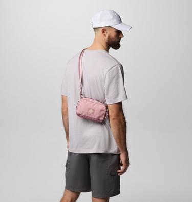 Unisex Trail Traveller Crossbody Bag, Color: Eraser Pink, Fig, Lemon Wash, image 3