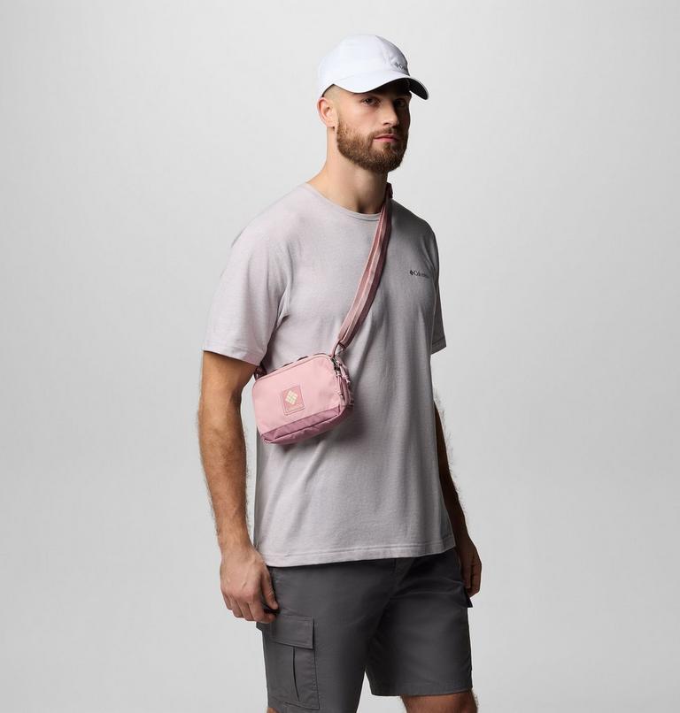 Unisex Trail Traveller Crossbody Bag, Color: Eraser Pink, Fig, Lemon Wash, image 2