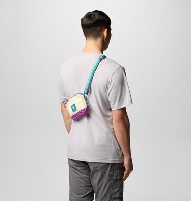 Unisex Trail Traveller Crossbody Bag, Color: Lemon Wash, Razzle, River Blue, image 3