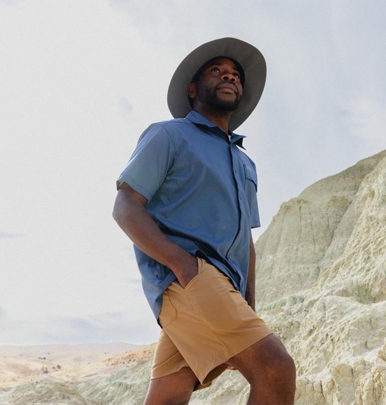Shorts antidesgarro Landroamer II para hombre, Color: Delta, image 8