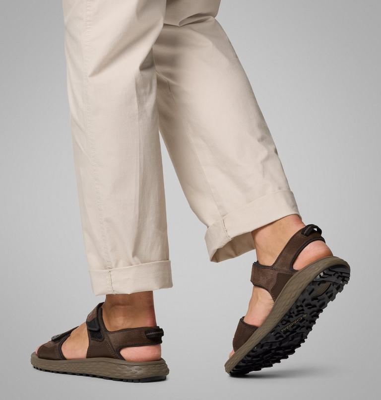 Men's Konos Hiker 2-Strap Sandal, Color: Cordovan, Black, image 10