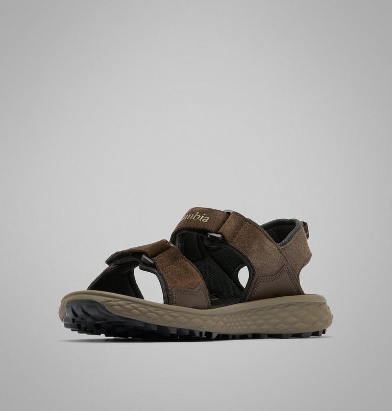 Men's Konos Hiker 2-Strap Sandal, Color: Cordovan, Black, image 7