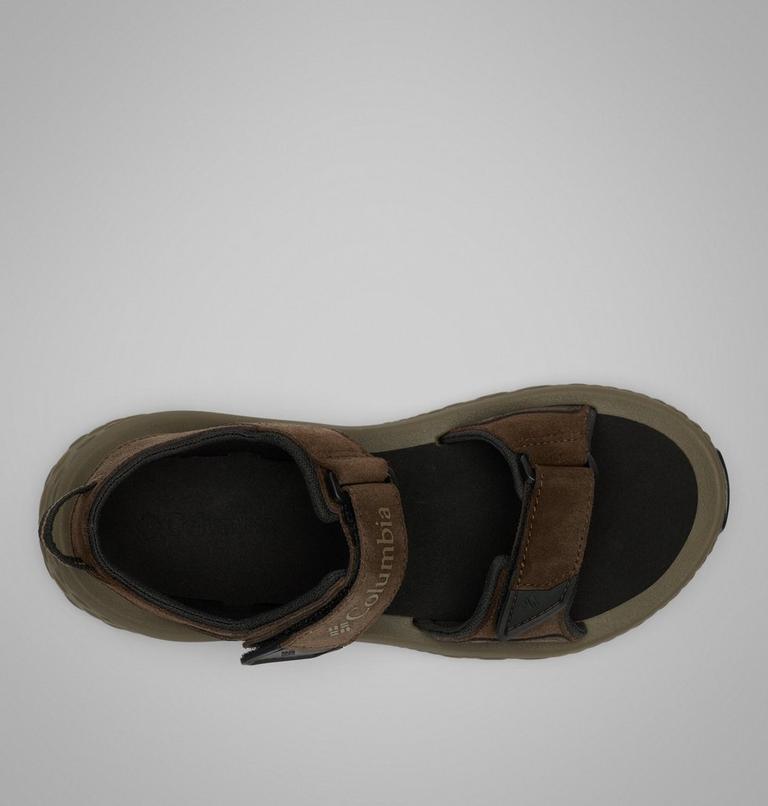 Men's Konos Hiker 2-Strap Sandal, Color: Cordovan, Black, image 4