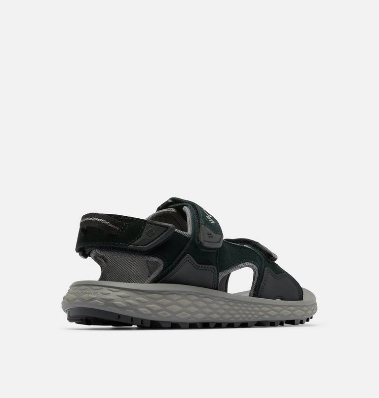 Men's Konos Hiker 3-Strap Sandal, Color: Black, City Grey, image 9