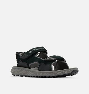 Men's Konos Hiker 3-Strap Sandal, Color: Black, City Grey, image 2