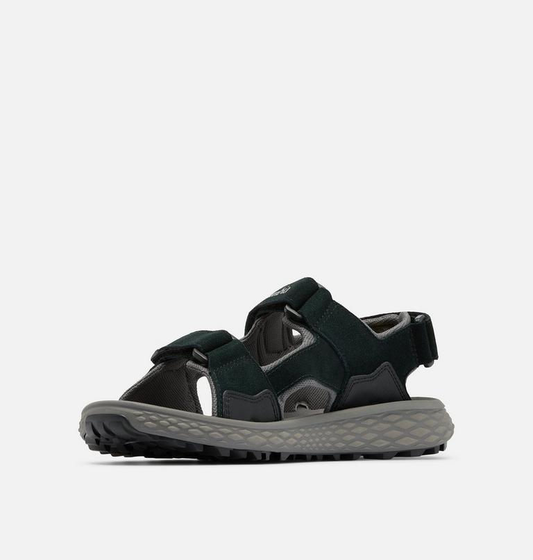 Men's Konos Hiker 3-Strap Sandal, Color: Black, City Grey, image 6