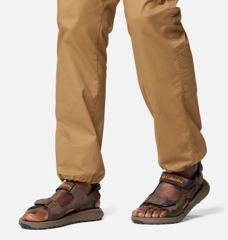Men's Konos Hiker 3-Strap Sandal, Color: Cordovan, Mud, image 10