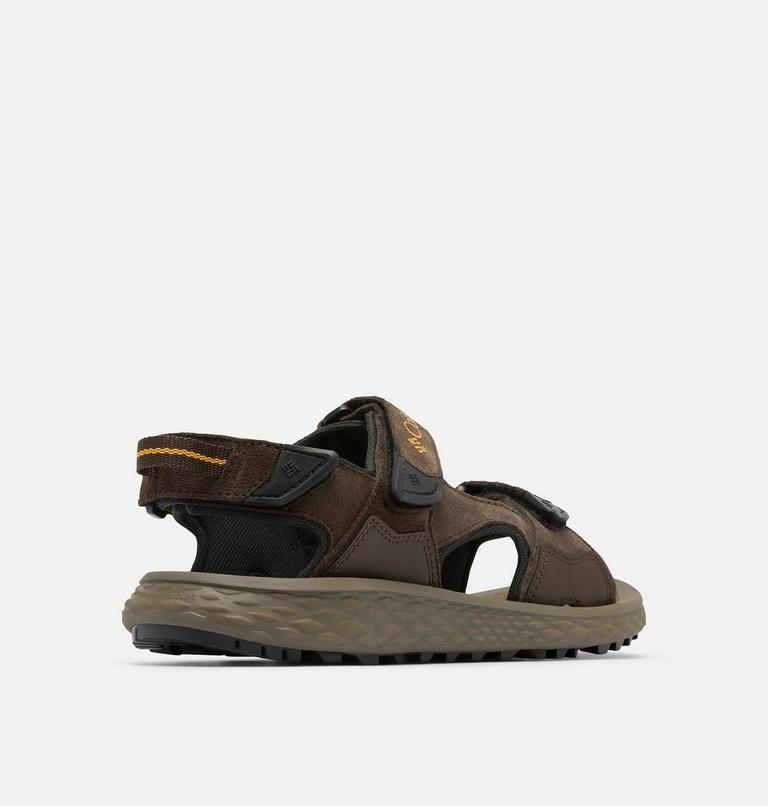Men's Konos Hiker 3-Strap Sandal, Color: Cordovan, Mud, image 9