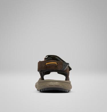 Men's Konos Hiker 3-Strap Sandal, Color: Cordovan, Mud, image 6