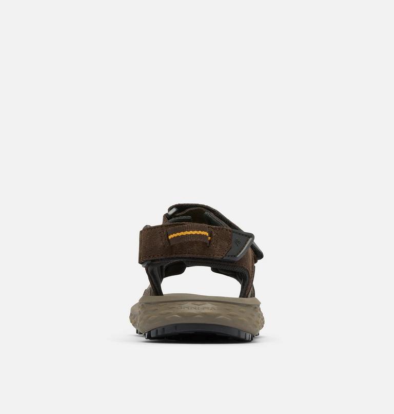 Men's Konos Hiker 3-Strap Sandal, Color: Cordovan, Mud, image 8