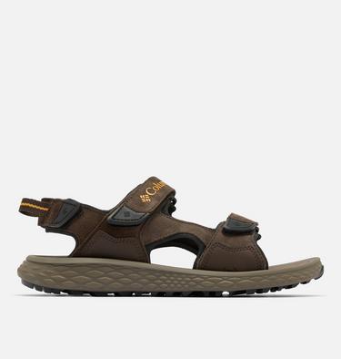 Men's Konos Hiker 3-Strap Sandal, Color: Cordovan, Mud, image 1