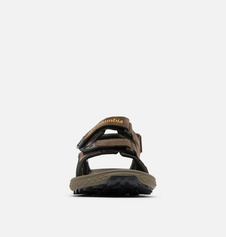 Men's Konos Hiker 3-Strap Sandal, Color: Cordovan, Mud, image 7