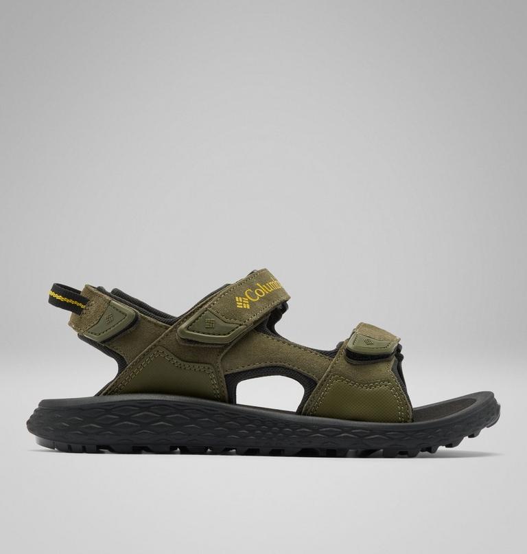 Men's Konos Hiker 3-Strap Sandal, Color: Nori, Antique Moss, image 1