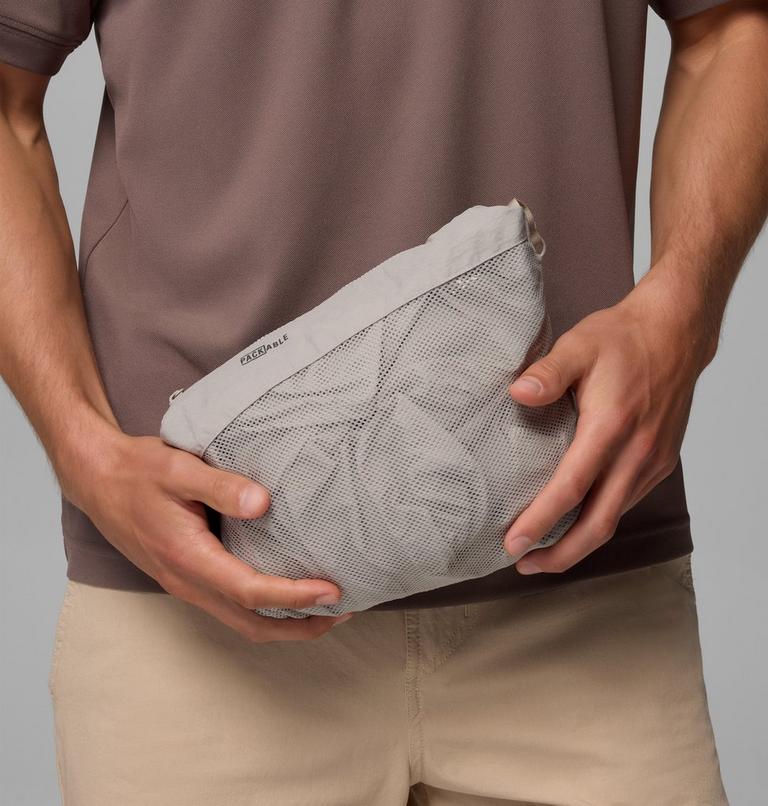 Men's Riptide II Retro Windbreaker Anorak, Color: Flint Grey, Peppercorn, Pink Agate, image 7