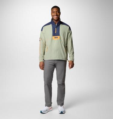 Men's Riptide II Retro Windbreaker Anorak, Color: Safari, Nocturnal, image 4