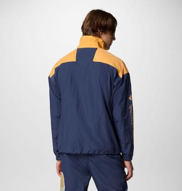 Riptide II Retro verstaubarer Windbreaker Anorak für Männer, Color: Nocturnal, Summer Orange, image 3