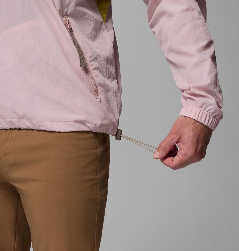 Unisex Riptide II Retro Windbreaker Anorak, Color: Pink Agate, Flint Grey, Peppercorn, image 6