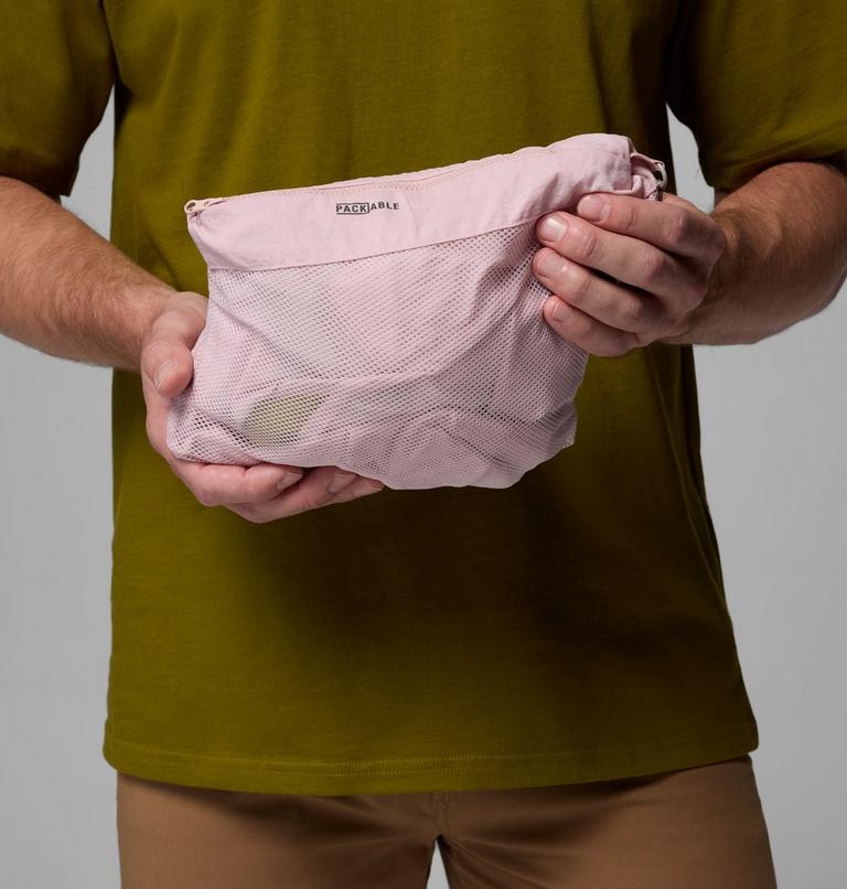 Unisex Riptide II Retro Windbreaker Anorak, Color: Pink Agate, Flint Grey, Peppercorn, image 7