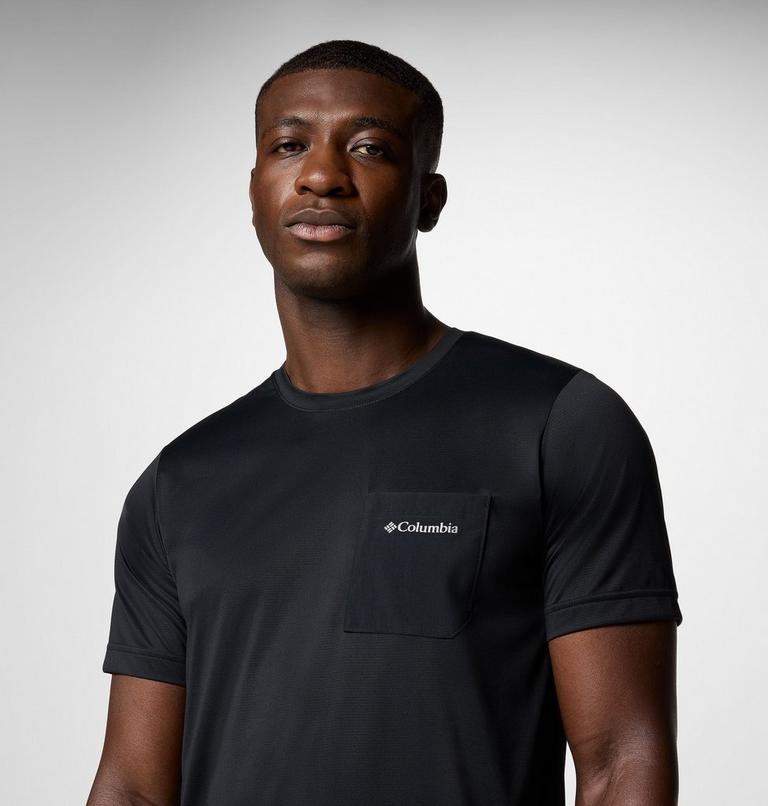 Camiseta técnica con bolsillo Hike para hombre, Color: Black, image 4