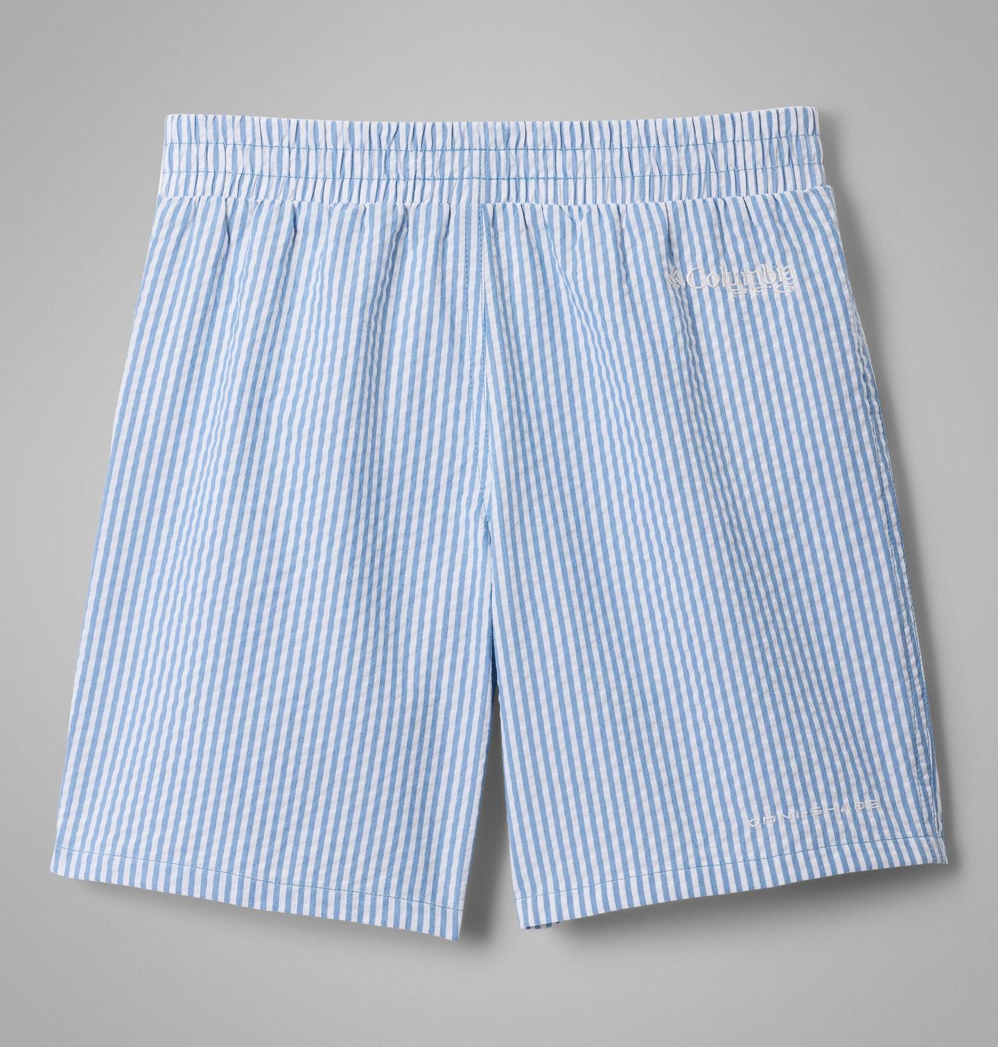 Шорты Columbia PFG Super Backcast II Shorts для мальчиков, цвет: Dark Pool Seersucker — фото 2