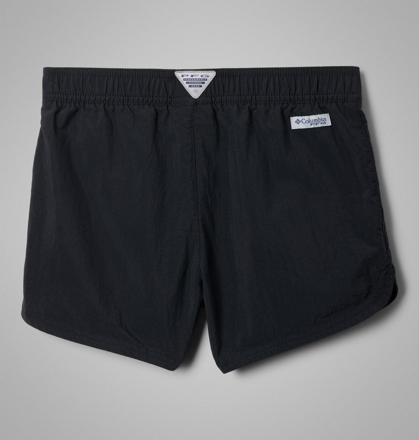 Шорты Columbia PFG Backcast II Shorts для девочек, цвет: Чёрный — фото 2