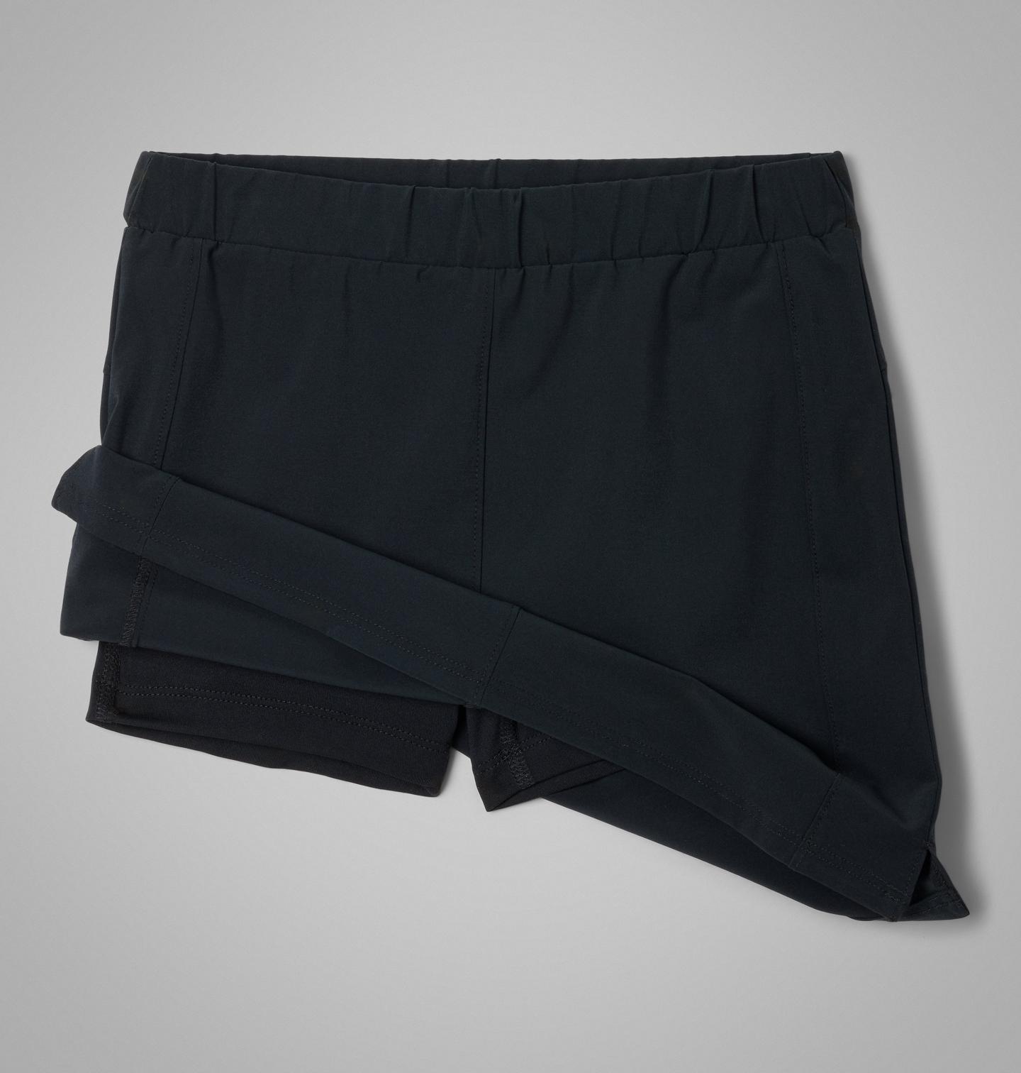 Юбка-шорты Columbia Tidal II Skort для девочек, цвет: Чёрный — фото 2