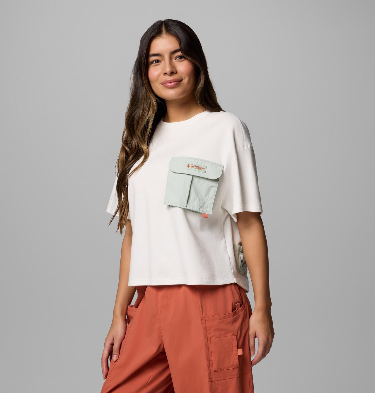 Women's Cove Beach™ Cropped Pocket T-Shirt | 125 | L 3