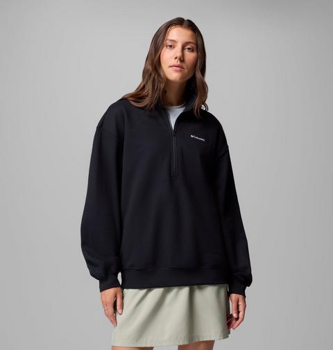 Женский свитер Columbia Aldermore Half Zip Fleece Pullover, цвет: Чёрный