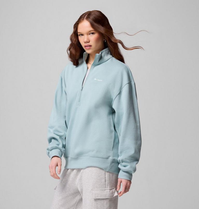 Women's Aldermore Half Zip Sweater, Color: Crushed Blue, image 4