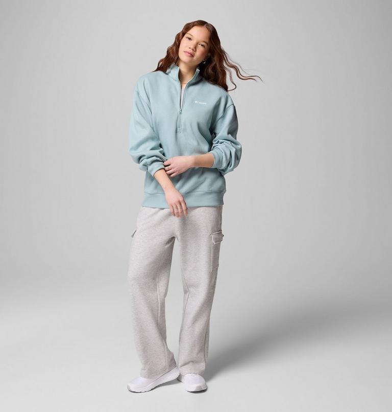 Women's Aldermore Half Zip Sweater, Color: Crushed Blue, image 2
