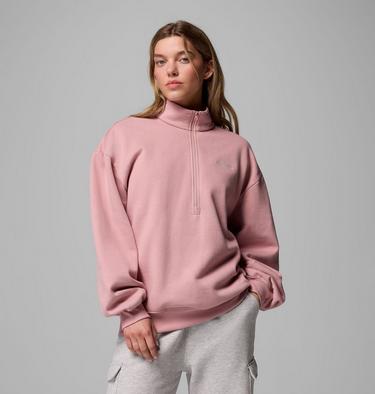 Aldermore Half Zip, Color: Eraser Pink, image 1