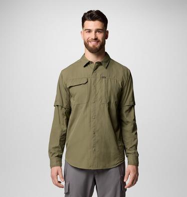 Men's Skien Valley Shirt, Color: Stone Green, image 3