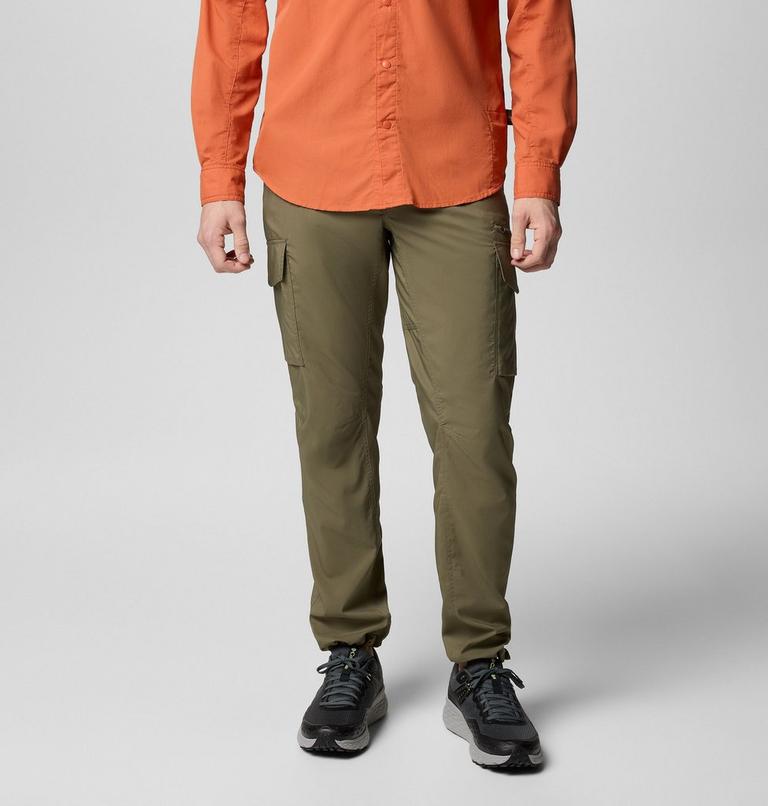 Men's Skien Valley Cargo Hiking Trousers, Color: Stone Green, image 1