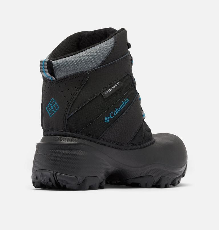 Little Kids' Rope Tow III Waterproof Winter Boot, Color: Black, Dark Compass, image 9