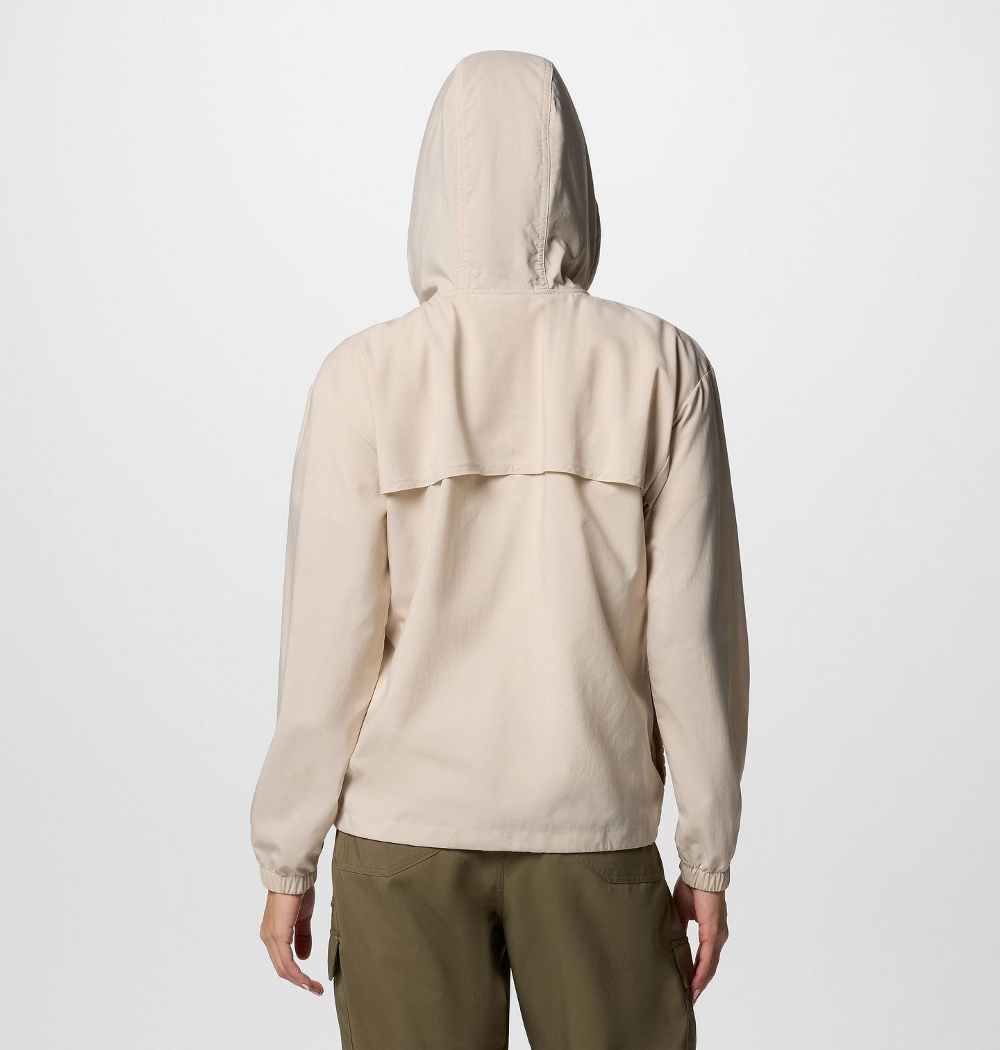 Женская рубашка Columbia Skien Valley Hooded Long Sleeve, цвет: Серо-бежевый — фото 3