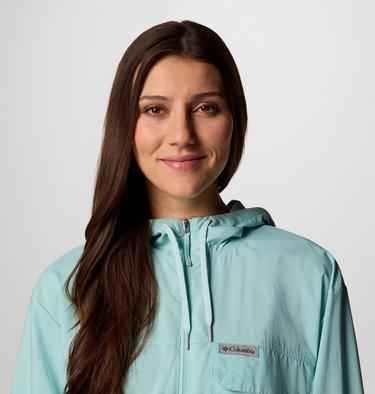 Women's Skien Valley Hooded Light Jacket, Color: Spray, image 12