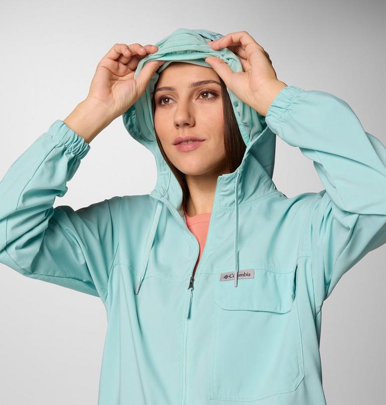 Skien Valley Hooded LS Shirt, Color: Spray, image 5