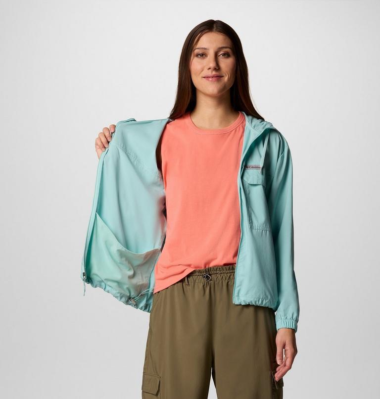 Skien Valley Hooded LS Shirt, Color: Spray, image 8