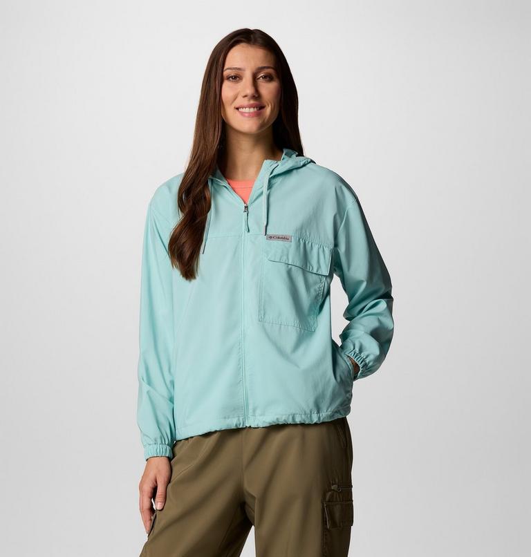 Skien Valley Hooded LS Shirt, Color: Spray, image 1