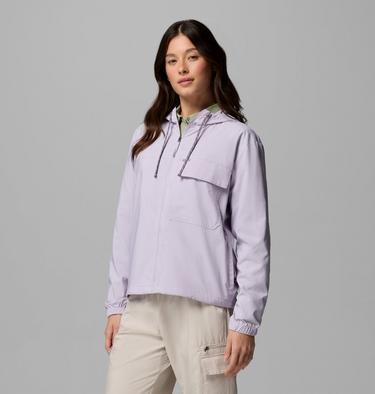 Women's Skien Valley Hooded Light Jacket, Color: Lavender Pearl, image 4