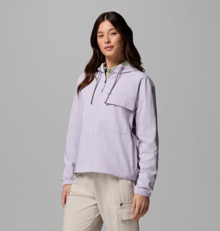 Women's Skien Valley Hooded Light Jacket, Color: Lavender Pearl, image 4