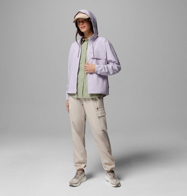 Women's Skien Valley Hooded Light Jacket, Color: Lavender Pearl, image 2