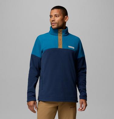 Polaire Semi-boutonn&eacute;e Basin Trail II Homme, Color: Collegiate Navy, Phoenix Blue, image 1
