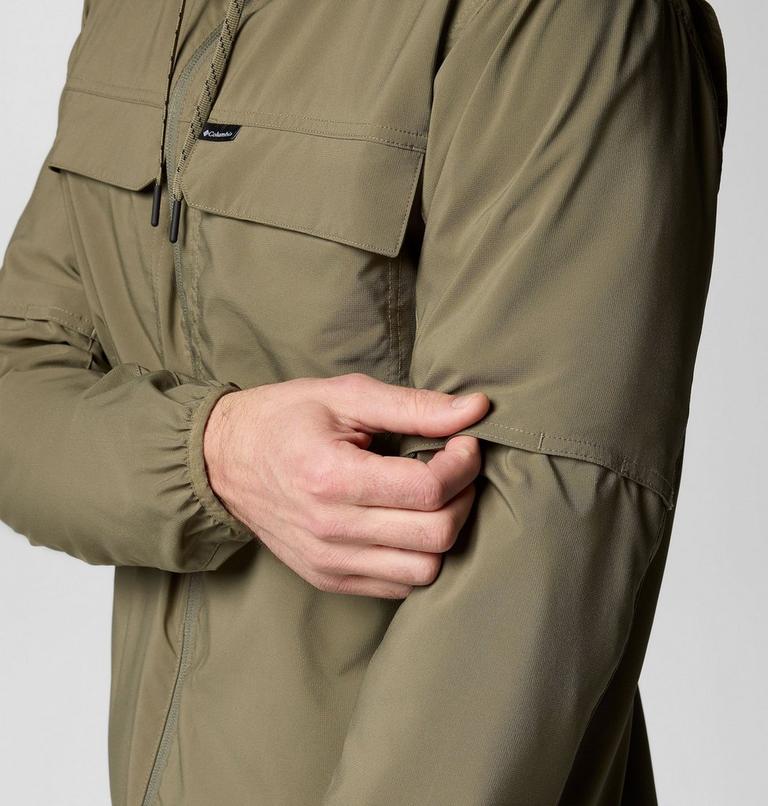 Men's Skien Valley Hooded Light Jacket, Color: Stone Green, image 8