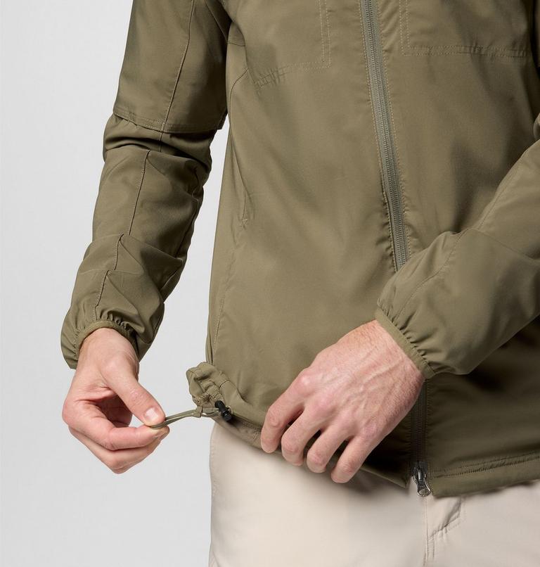 Men's Skien Valley Hooded Light Jacket, Color: Stone Green, image 9