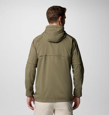 Men's Skien Valley Hooded Light Jacket, Color: Stone Green, image 2
